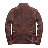 Chaqueta de Cuero para Hombre, Diseño Personalizado, Alta Calidad, a la Moda, Sólida, Resistente al Viento, con Características Antibacterianas, Acolchada