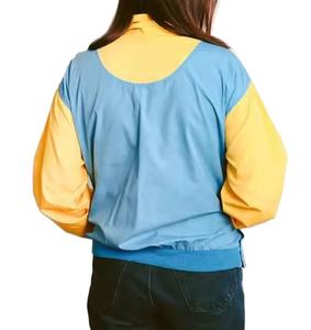 Chaqueta de exterior para mujer, jersey con cuello levantado, chaqueta cortavientos de nailon de punto para ropa de exterior al por mayor, características transpirables - Product Image 2