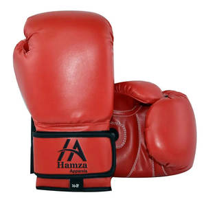 Gants de boxe en cuir synthétique rouge de haute qualité 16 oz Design élégant pour l'entraînement et le sparring Gants de boxe confortables - Product Image 1