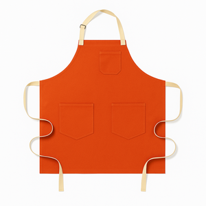 Factory Customized Logo Coffee Garden Adjustable Water Resistant Sleeveless Bib Cotton Canvas White Custom Fashionable <b>Apron</b> - Product Image 4