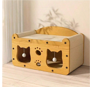Custom Modern Luxury AC28 Wooden <b>Kennel</b> Solid Wood Pet Furniture with Snap Button Closure for Cats Living Room - Product Image 1