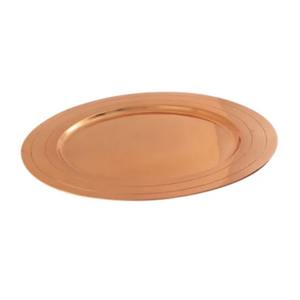 Bandeja de Servicio Rectangular Moderna de Cobre con Patrón Geométrico Grabado para Cocina, Bar o Mesa de Centro, Bandeja Decorativa para Servir - Product Image 5