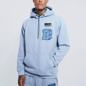 Conjunto de chándal lavado con ácido personalizado 100% algodón Vintage Stone Wash Jogger de talla grande con capucha pantalones de chándal Uso de invierno impreso sin costuras - Product Image 6