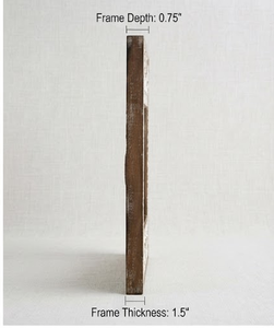 Resin Work Wood Photo <b>Frame</b> Rectangle Rustic Handmade Tabletop Vertical Display - Product Image 4
