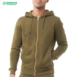 Sweat à capuche zippé unisexe en coton épais 100 % respirant et à séchage rapide, imprimé animal, délavé à l'acide, style streetwear, pour l'hiver - Product Image 5