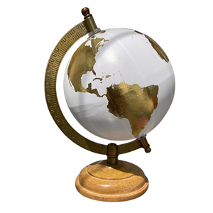 Diseño marino náutico Metal y esfera Náutica de madera Globo de metal para decoración del hogar y uso oficial - Product Image 3