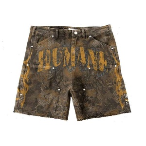 Pantalones cortos de gimnasio de entrenamiento informal para hombre, novedad de verano, patrón sólido de moda con bordado de logotipo personalizado - Product Image 5