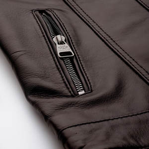 Veste de moto en laine M0VATEXTILE, col rabattu, manches longues, manteau décontracté, printemps automne, vêtements d'extérieur, style en similicuir - Product Image 5