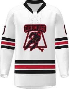Custom Ice Hockey Jersey 2025 Sublimated Uniform Set Tackle Twill Stitched Pro Teamwear Pedidos al por mayor - Product Image 1