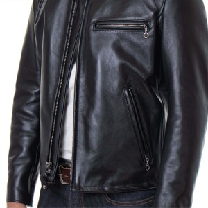 Chaqueta de moto de cuero para hombre de alta calidad: chaqueta de motorista elegante, duradera y protectora para montar y ropa informal - Product Image 4