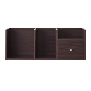 Double Tiers Standing Type <b>Wooden</b> Desktop <b>Rack</b> for Convenient Home Organization - Product Image 2