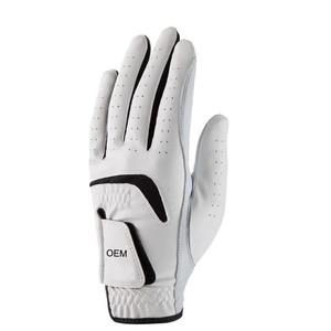 Service personnalisé Gants de golf synthétiques imperméables Gants de golf de protection de la paume respirante de couleur grise avec logo et couleur personnalisés - Product Image 6