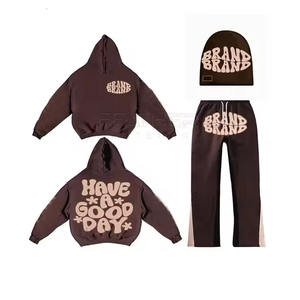 Chándales de alta calidad con etiqueta privada, el mejor diseño, chándal con estampado de hojaldre, logotipo personalizado, el último estilo, chándal con estampado de hojaldre - Product Image 1