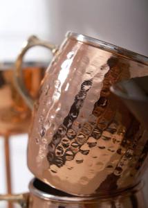 100% Pure <b>Copper</b> Ceramic <b>Cup</b> with Handle for Tea Coffee and Creative Cocktails-Available in Bulk Quantity for Sale - Product Image 6