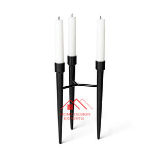 Centres de table nouveauté métal aluminium T support de lumière vente chaude en aluminium coulé bougeoirs pour le dîner - Product Image 5