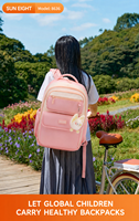 SUN EIGHT Sac à dos pour étudiants du secondaire et du supérieur de 18,5 pouces pour filles et garçons, sac à dos léger pour ordinateur portable, modèle 8636