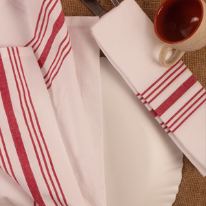 Servilleta Bistro de 100% algodón-Tejido verde oliva sostenible de secado rápido para uso doméstico - Product Image 1