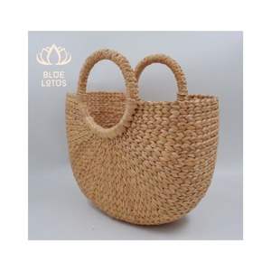 Bolsa de Mano de Jacinto de Agua con Asa de Loto Azul Hecha a Mano de Vietnam, MEJOR PRECIO, Venta al por Mayor - Product Image 1