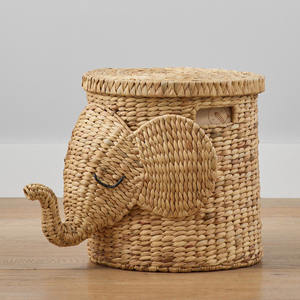Cestas de almacenamiento para niños a precio de fábrica, cesta tejida a mano con forma de animal, cestas contenedoras a precio económico - Product Image 3