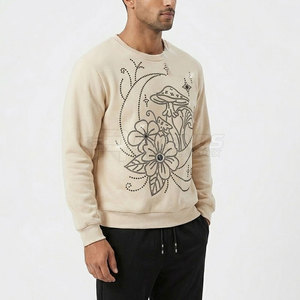 Survêtement décontracté moderne d'hiver pour homme avec strass, 100 % coton, écologique, léger, respirant, coupe confortable pour le streetwear - Product Image 4