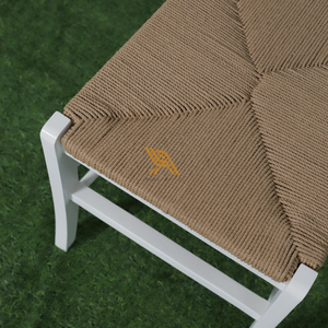 Luxury Modern Style <b>Teak</b> Wooden <b>Dining</b> <b>Chairs</b> With White Frames and Natural Color Seats For Home Furniture and Decoration - Product Image 6