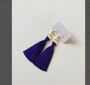 Small Tassel Earrings / Sterling Silver Earrings / Bohemian Earrings Quality <b>Emerald</b> Green Beaded Tassel Earrings - Product Image 2