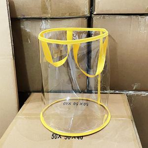 Seau de rangement pour jouets en PVC transparent, grande capacité, boîte de rangement étanche, organisateur de poupées, figurines et briques <span class=keywords><strong>Lego</strong></span>, personnalisable - Product Image 4