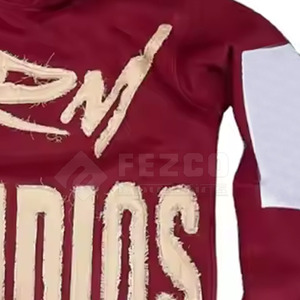 Sudaderas con capucha bordadas desgastadas de invierno para hombre hechas en Pakistán 2023 venta al por mayor de alta calidad 100% algodón transpirable personalizable - Product Image 5