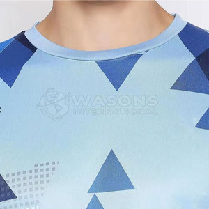 T-shirt d'été pour homme à sublimation, manches courtes, respirant, en polyester, style décontracté, streetwear, vêtements de mode - Product Image 2