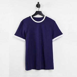 Vente en gros 100% coton blanc surdimensionné t-shirt 200 grammes poids lourd logo personnalisé hommes t-shirt du Bangladesh - Product Image 2