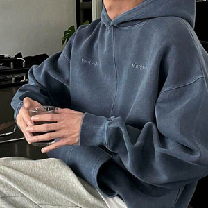 Sudaderas con capucha personalizadas con logotipo y opciones de color Diseño OEM disponible para hombres Logotipo bordado o logotipo de impresión listo para usar - Product Image 1