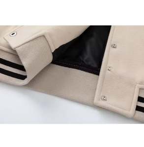 Nouvel arrivage de manteau en cuir PU avec logo personnalisé pour le baseball et la qualité de la manufacture Vestes pour hommes surdimensionnées avec broderie et vêtements de rue - Product Image 5