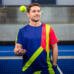 T-shirt da <span class=keywords><strong>uomo</strong></span> personalizzata paddle <span class=keywords><strong>Tennis</strong></span> alta qualità Made in italia abbigliamento sportivo Design personalizzato il tuo Logo stampa a sublimazione poliestere - Product Image 2