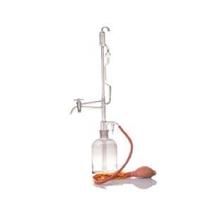 Buretas Automáticas de Vidrio para Laboratorio, de 10 ml a 100 ml, Montadas en un Fuelle de Goma con Depósito, para Fines Experimentales, Más Vendidas - Product Image 2