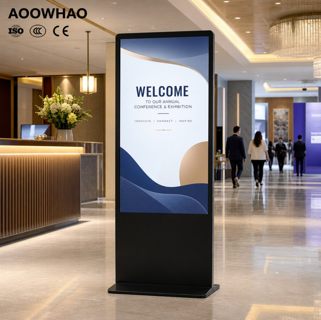 OEM ODM Multi Touch Floor Standing LCD Digital Signage Kiosk Interactive Advertising Display for Retail Store and Hotel