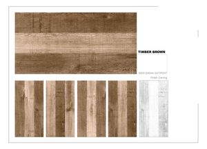 Azulejos de porcelana esmaltada moderna de 600x1200mm, sala de estar vitrificada pulida para madera rústica, antideslizante y antibacteriana - Product Image 2