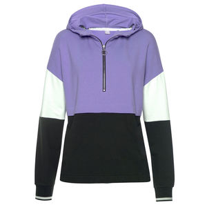 Sweat à capuche imprimé pour homme, hiver, 2 panneaux de couleur, nouveau style, vente chaude, pull confortable, tailles plus grandes, fermeture éclair 3/4 - Product Image 2