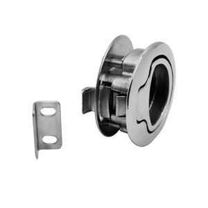 Nouvelle poignée de porte encastrée en acier inoxydable marin 316 de 2 pouces avec loquet à pression pour trappe de pont de bateau - Product Image 6