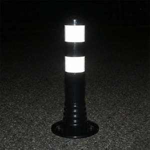 Delimitador de Estacionamiento, 45 x 8 cm, Negro, 10 Piezas, Poste Flexible - Product Image 4