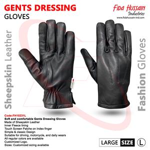 Gants de sécurité d'hiver en cuir de mouton pour hommes de la meilleure qualité Gants d'habillage noirs à la mode Gants de mécanicien d'hiver de sécurité - Product Image 6