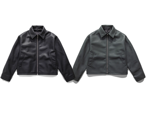 Custom Leather <b>Jacket</b> High Quality Heavyweight Windbreak <b>Zip</b> up Custom Stand Collar Patch Label <b>Men's</b> Leather <b>Jackets</b> - Product Image 6