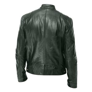 Chaqueta de carreras de cuero ajustada de lujo para hombre, diseño de talla grande, característica impermeable, guata de poliéster para un aspecto de invierno sofisticado - Product Image 6
