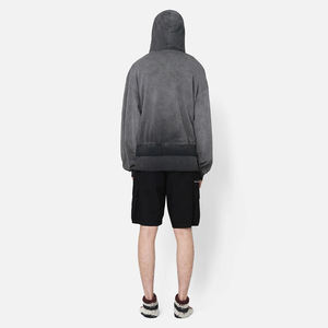 OEM New Vintage Distressed Unisex Heavyweight 250Gsm 500Gsm Cotton Fleece Hoodies Oversized Acid <b>Wash</b> Design Embroidered for - Product Image 6