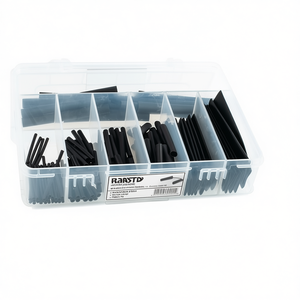 HONGSHANG 127-Piece Assorted <b>Heat</b> Shrink Tubing H-2(Z) 2:1 Shrink Ratio Black <b>Cable</b> Management & Accessories - Product Image 3