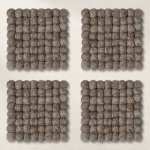 Sous-verres de perles en bois de forme carrée en noyer pour la décoration intérieure et pour les fêtes et les fêtes et autres événements - Product Image 4