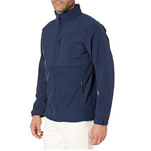 Chaqueta Softshell de Manga Larga para Hombre 2026, Hecha a Medida con Material de Poliéster y Spandex, Capucha, Cuello Alto, Logotipo en el Frente, para Invierno - Product Image 4
