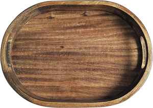 Ensemble de plateaux en bois de manguier par faizacraft - Product Image 2