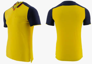 Maillot de football à col en V de haute qualité à séchage rapide, uniforme en polyester imprimé par sublimation personnalisé pour adultes, saison d'automne, haut d'équipe - Product Image 3