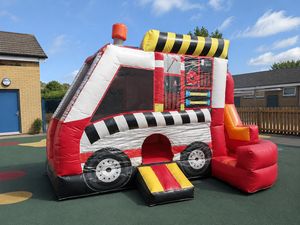 Aire de jeux gonflable professionnelle 5x4x3,5 m – Château gonflable en PVC – Utilisation professionnelle en extérieur/intérieur – Conforme aux normes européennes - Product Image 3