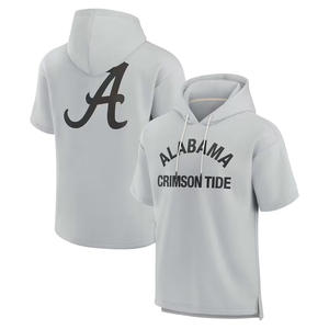 เสื้อฮู้ดสวมหัวแขนสั้นผ้าคอตตอน100% โอเวอร์ไซส์กำหนดได้เองดิจิตอลบาสเก็ตบอลสำหรับเด็กชายแนวสตรีทนักเรียนนักศึกษาฤดูใบไม้ผลิ - Product Image 3